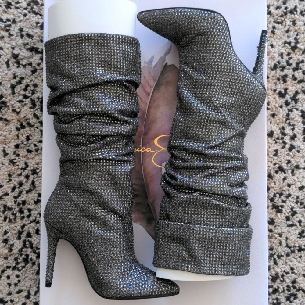 Jessica Simpson Glitter Boots